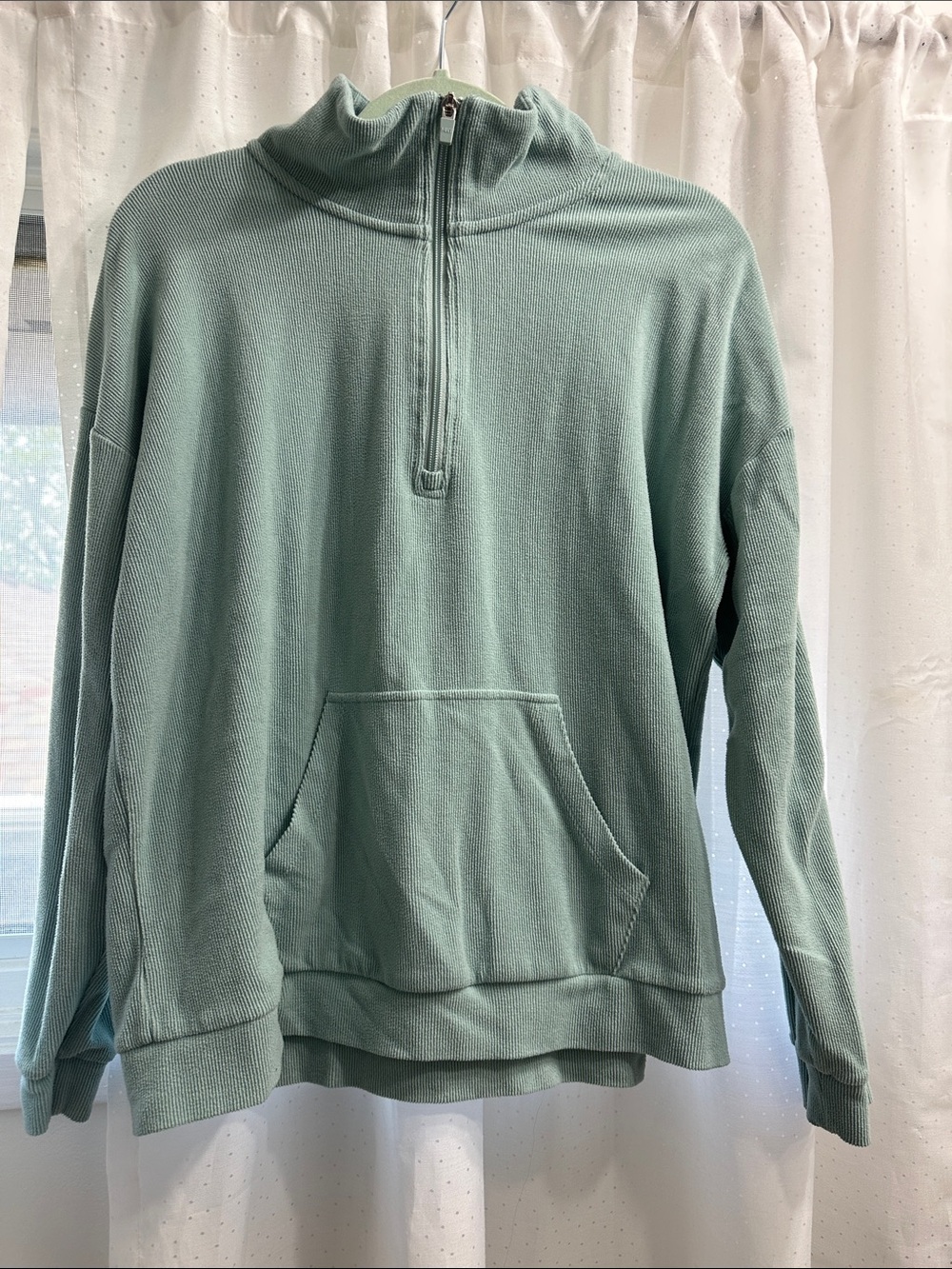 Marc New York Women's Half-Zip Pullover Sweater - Sage Green